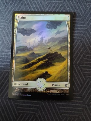 mtg plains full art foil 268 zendikar rising
