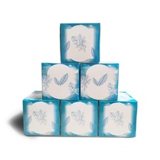 3Ply 60 Tissues Per Cube Box Facial Tissue 10 Count Pack of 6 , White