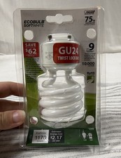 Feit Electric Ecobulb GU24 75W Equivalent 18W CFL Light Bulb Soft White NIP
