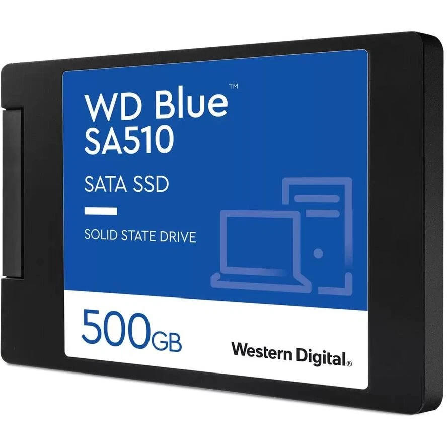 WD Blue SSD interne Festplatte 1TB 2TB 4TB 500GB SA510 2,5" SATA III Solid State - Bild 2 von 4