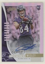 2019 Panini Absolute Rookie Spectrum Signatures 30/100 Antoine Wesley Auto fl4