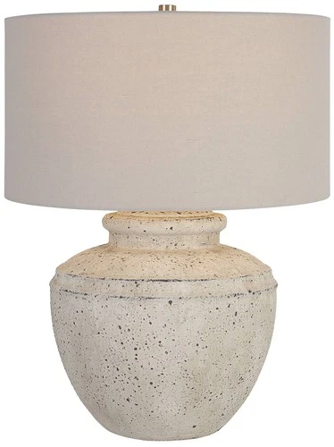 Uttermost Artifact 24 1/2" High Aged Stone Ceramic Table Lamp - Picture 2 of 7