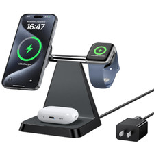 3 in 1 Magnetic Wireless Charging Station for iPhone 15/14/13, Watch  Earbuds