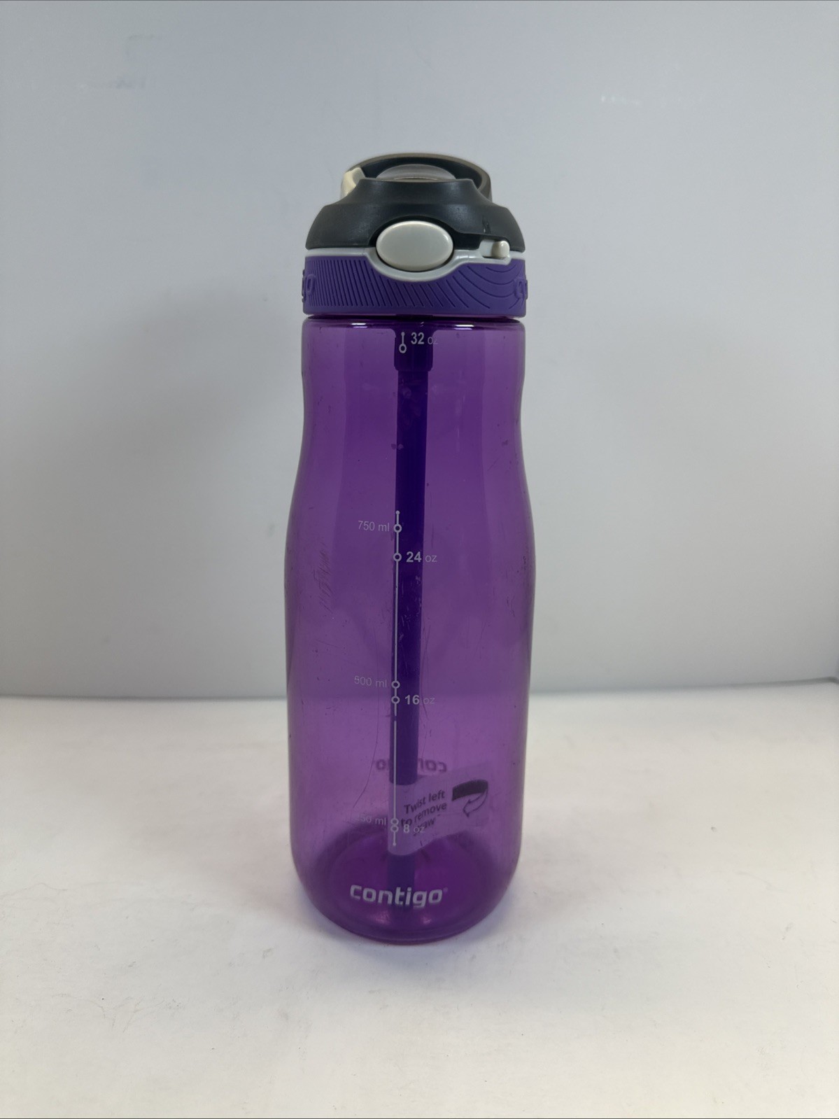 Purple Plastic Push Button