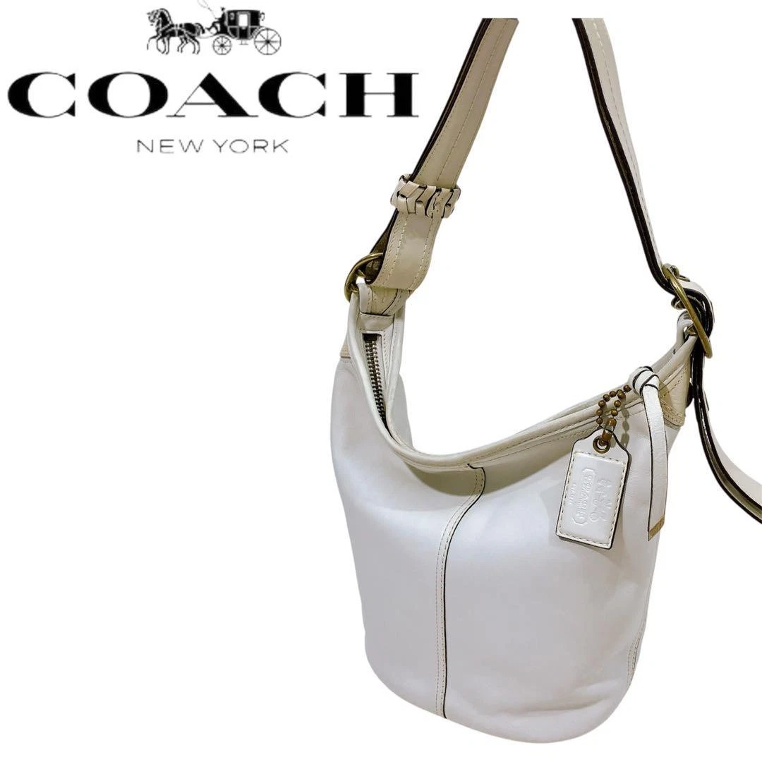 Coach 11422 chiusura borsa a tracolla vintage a secchiello dal Giappone