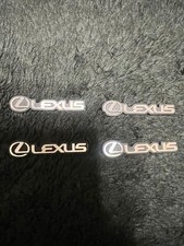 Lexus Mini Emblems Set of 4 Car Badge Stickers for Dashboard Exterior Used