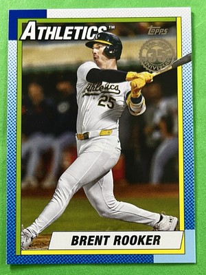 Brent Rooker 2025 Topps Series 2 35TH ANNIVERSARY 1990 Card #90B2