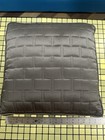 HOTEL COLLECTION DECORATIVE PILLOW Metallic Charcoal Gray 17”x17” — photo 1