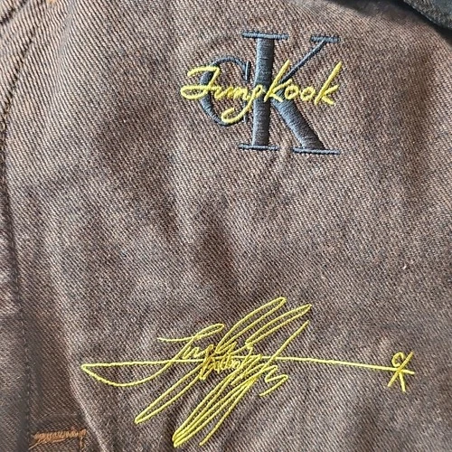 CALVIN KLEIN JUNG KOOK DENIM JACKET MEDIUM CKJK CAPSULE DENIM TRUCKER BTS BROWN image 3