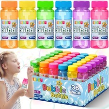 IJIGU Bubble Bottles 36 Pack 2oz , Bubbles for Kids, Bubble Solution with Bulk