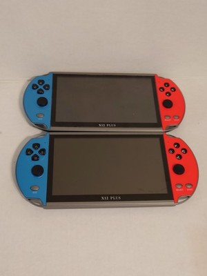 X12 PLUS Console Handheld 1000+ Classic Games Portable Player 7'' 16GB Untested 