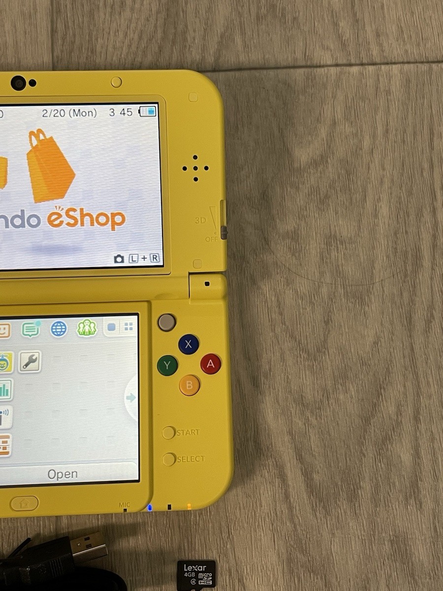 Nintendo New 3DS XL LL Pikachu Yellow Edition Handheld Console USA