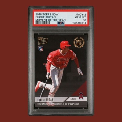 2018 Topps Now MLB Shohei Ohtani RC Moment of the Year #MOY-2 PSA 10 LA Angels