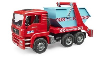Bruder 02741 - MAN TGA Absetzcontainer LKW 1:16 Baustellenfahrzeug Spielzeugauto