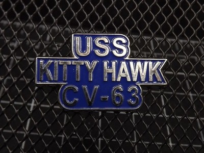 ''USS KITTY HAWK CV-63'' U.S. NAVY BRAND NEW Lapel Pin Enamel GUARANTEED FOR LIFE