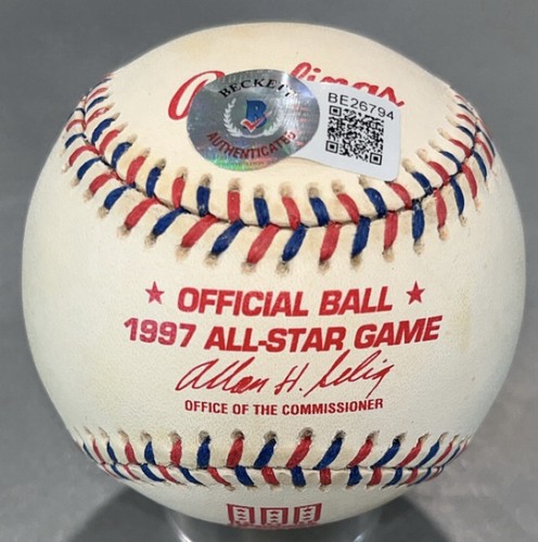 Ken Griffey Jr Autographed Signed '97 ASG Ball Mariners Reds HOF Beckett - Picture 2 of 6