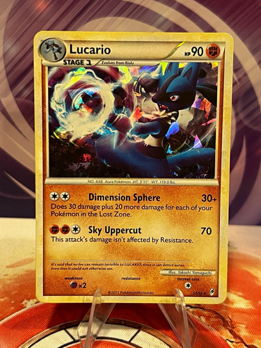Nintendo Lucario 14/95 Call of Legends Cracked Ice Holo Rare HP 90 Pokémon TCG