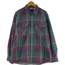 Vintage 90'S Field and Stream long-sleeved flannel check shirt size L men's ...