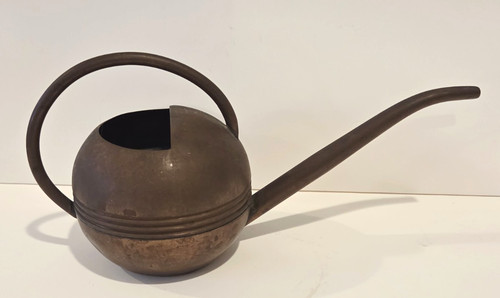 Vintage Turkish Copper Watering Can Round Small Contemporary MCM