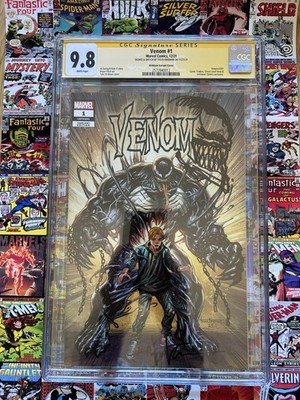 Venom #1 Exclusive Hulk #1 Homage Cover 2021 CGC 9.8 SS Signed By Tyler Kirkham