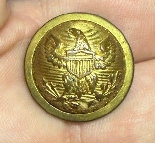 Army General Staff Officers Civil War Coat Button