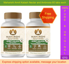 Maharishi Ayurveda Amrit Kalash 60 Nectar and 60 Ambrosia Tablets  Original