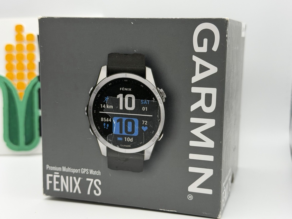 Garmin Fenix 7S Smartwatch - Silver with Graphite Band 010-02539 