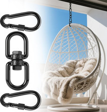 Swing Swivel, Heavy Duty 304-Stainless Steel Swivel Ring, Double Ended Eye Hook
