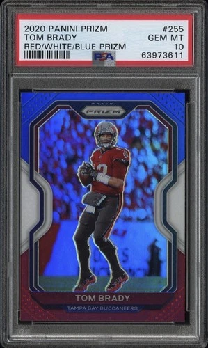 2020 Panini Prizm - Tom Brady #255 Red White & Blue Prizm