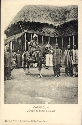 Postcard Cameroon, L'Uncle du Sultan à cheval - 4935722