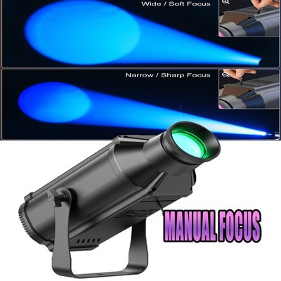 RGB Spot Light 200W COB Stage Light Sound Active DMX DJ manual zoom/focus Xmas