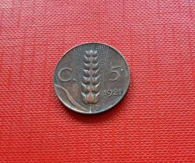 Pièce , Italie , 5 Centesimi , 1921 R , Rome , Cuivre , KM#59 , [7086] - Photo 1/3
