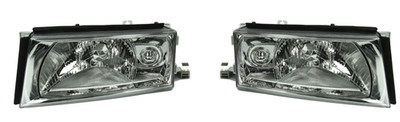 2x SCHEINWERFER VORNE LINKS+RECHTS H4 elektrisch FUR SKODA OCTAVIA I 00-10 TYC