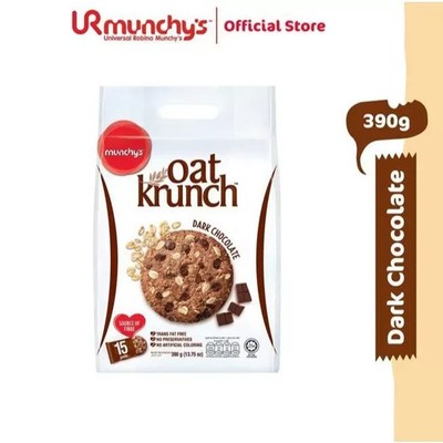 MUNCHY S OAT KRUNCH DARK CHOCOLATE 390G (2 PACK SET)   FREE SHIPPING