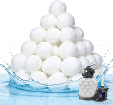 Image of Pool Filter Balls 1500g Replace Sand Media Reusable Swimming Pool Pump Cleaner