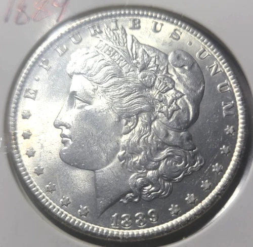 MORGAN SILVER DOLLAR 1889 P UNCIRCULATED EXCELLENT LOOKING COIN HIGH GRADE RARE