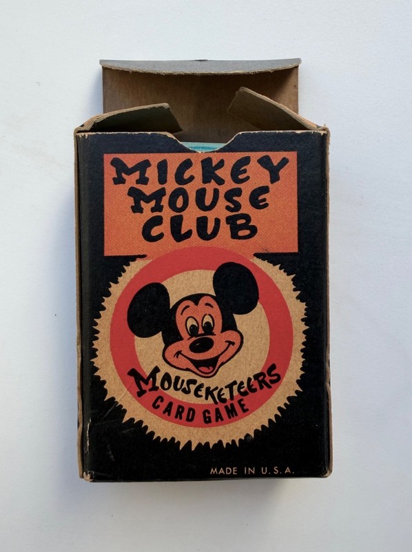 Walt Disney vintage Mickey Mouse Club & Jiminy Cricket Card Games   - Lot Of 2