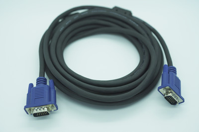 5m VGA Kabel Stecker auf Stecker - SVGA 15-Pin PC Monitor Verlängerungskabel für PC/LCD Mon