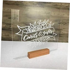  8x10 inch Clear Acrylic Sheet, Wedding Clear 8x10 Inch Table Sign (10pcs)