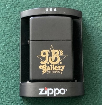ZIPPO 1999 J-XV JB s GALLERY OF GIRLS Black Cigarette Cigar Lighter w/ Box