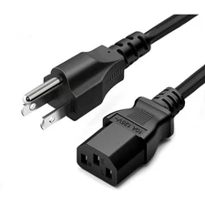 New 3 Prong AC Power Cord 5 Ft Cable US Plug PC Computer Desktop Dell Lenovo HP