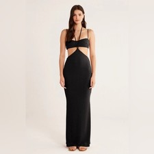 NWT Rumer The Label ROSANNA MAXI Black Size S