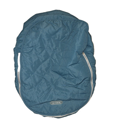 JJ Cole Fleece Lines Infant CAR Carrier Cover And Or Stroller Cover Teal USED