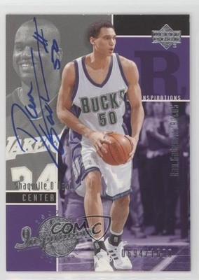2002 Upper Deck Inspirations /1600 Dan Gadzuric Shaquille O'Neal Auto HOF 0ez9