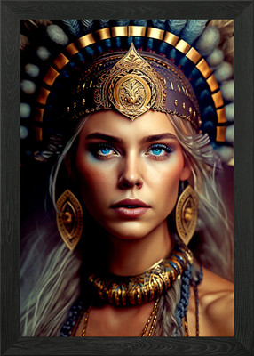 Fantasy Girl gerahmtes Wandbild Poster Leinwanddruck Bild