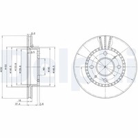 2X Delphi Bremsscheibe BG3206 FüR Almera N15 Nissan 1 Hatchback Slx