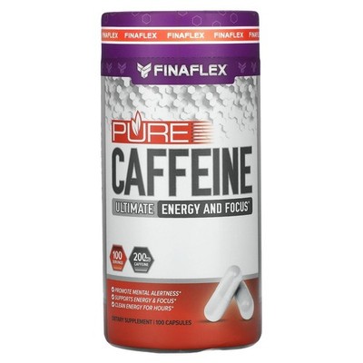 FINAFLEX Pure Caffeine - 100 Capsules - Promotes Mental Alertness, Energy &...