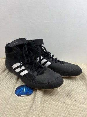 ADIDAS HVC 2 Wrestling Mens Size 12 Shoes MMA Boxing Black White Gum AQ3325 NEW