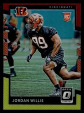 2017 Donruss Optic #133 Jordan Willis Rookie Bengals Red Yellow