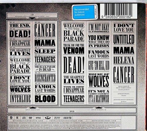 My Chemical Romance - The Black Parade Is Dead! (CD 2008) - Picture 2 of 2